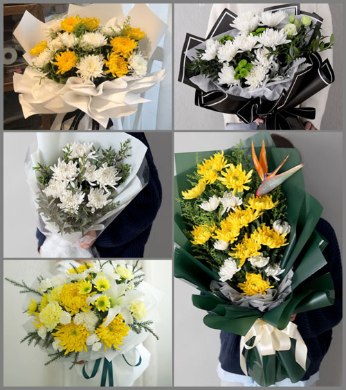 广东梅州市蕉岭县三圳镇台塘村白事花束代送